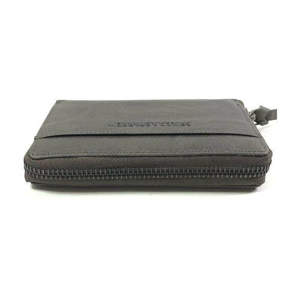 Spikes & Sparrow Gray Leather Avery Accordion Zip Wallet RFID Protected New - Picture 6 of 11